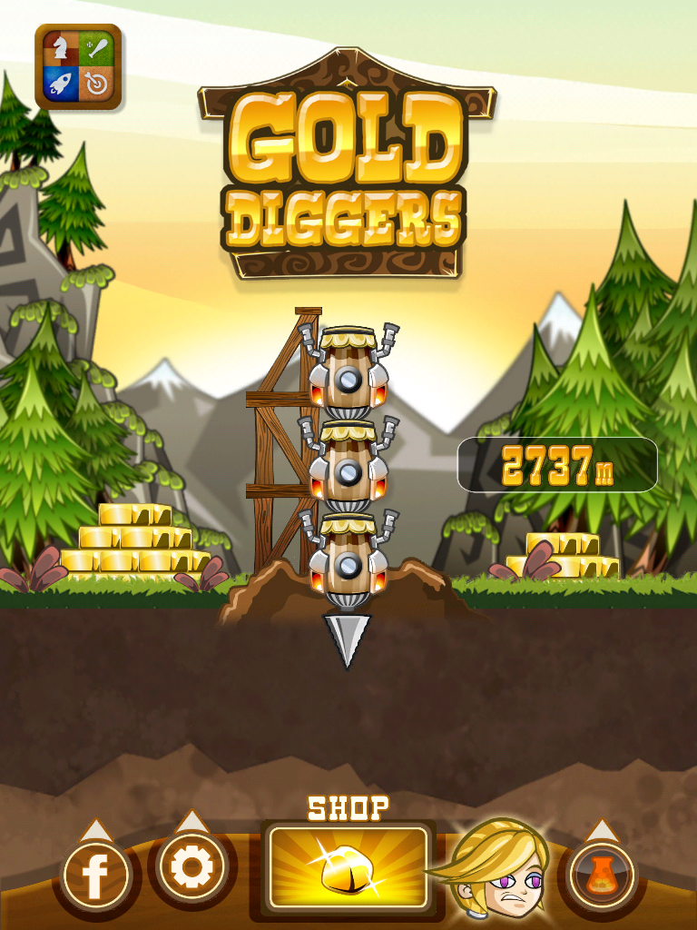 Gold Diggers: ” Endless Digging Game” iOS Review, App Gaming Direct